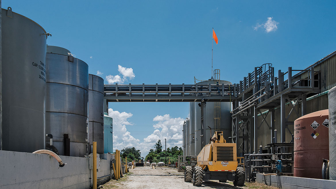 Wedgworths railcar/truck unloading area.